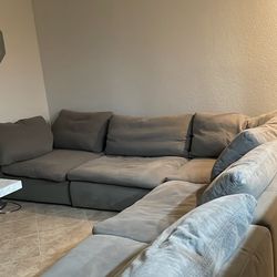 Living Spaces 5pc Modular Cloud Sofa