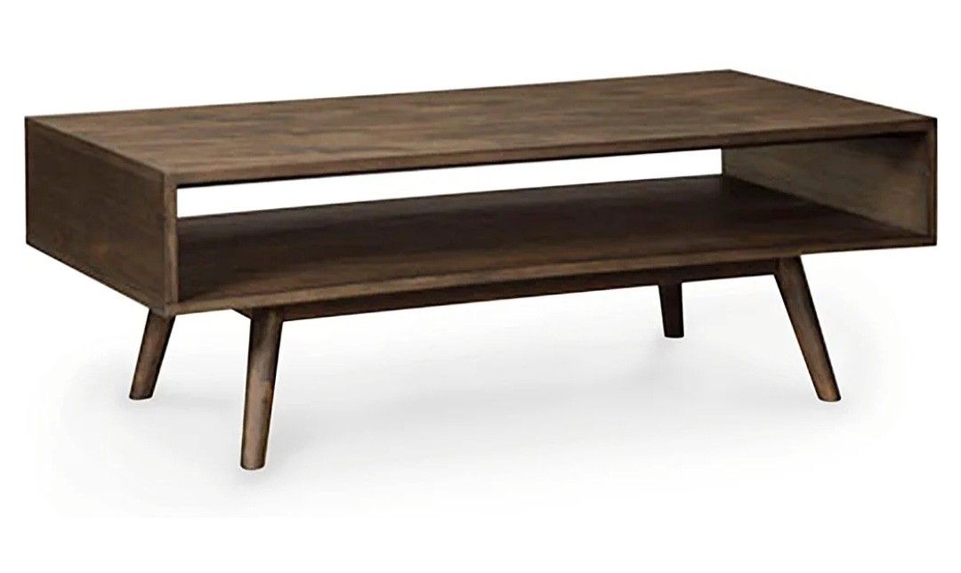 mid century modern ashley kisper coffee table book toy storage