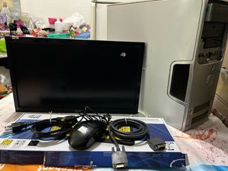 Dell Desktop Tower with Acer Monitor and Accessories