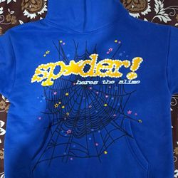 SPYDER hoodie Size Small Blue And Yellow