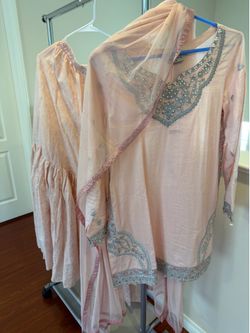 Baby Pink Medium Pakistani Dress