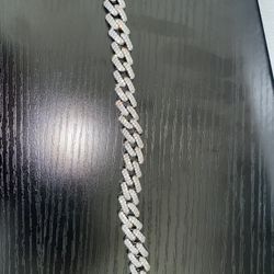 Iced out Cuban link bracelet