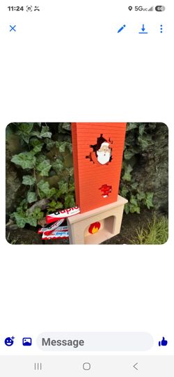Christmas Chimney Santa Decoration