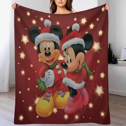 Disney Mickey & Minnie Christmas Throe Blanket 