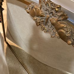 Mirror with rabbit engraving