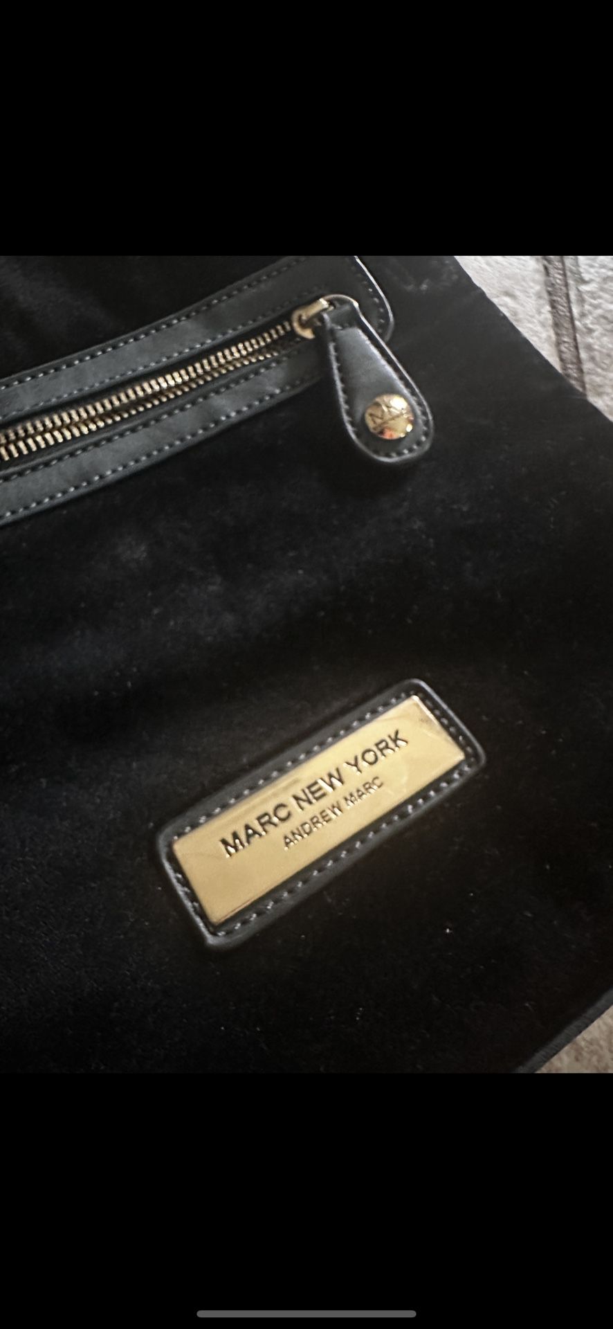 Vince Camuto Black and Gold Crossbody Bag with Sleek Design