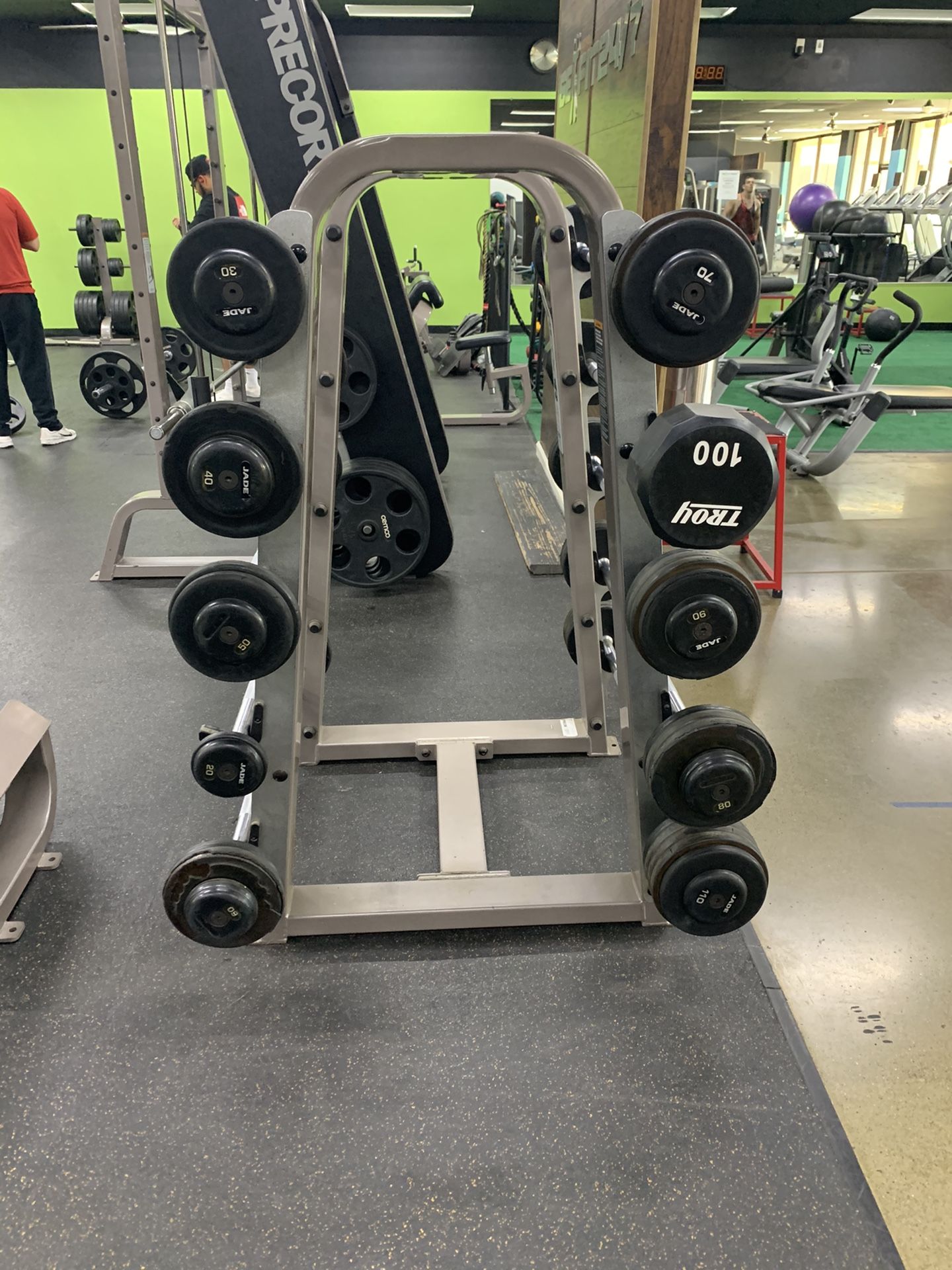 STRAIGHT BARBELL SET : 10 BARS x 10LB INCREMENTS
