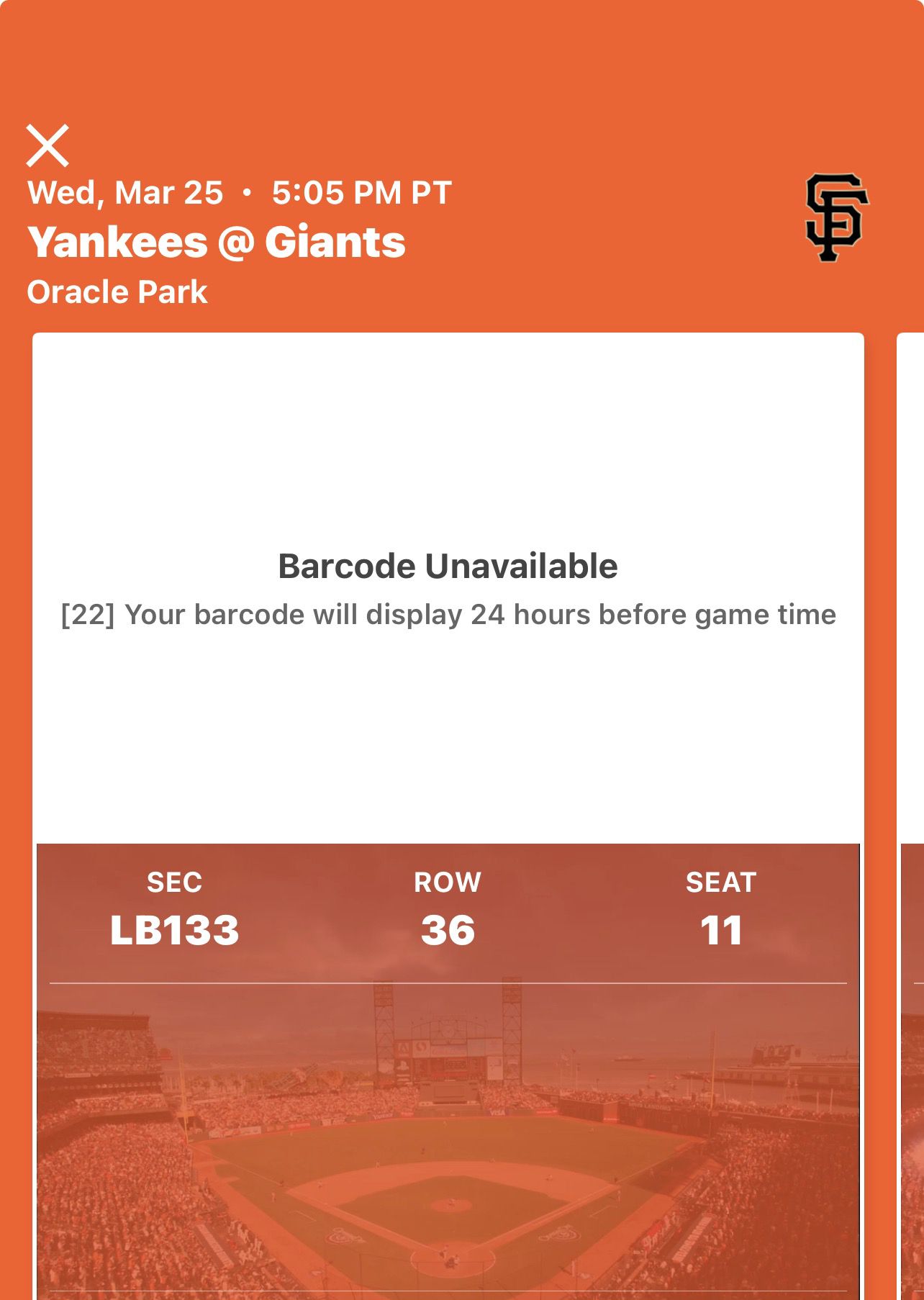 MLB Opening Night Game