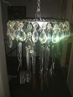 Silverware Chandelier Decor