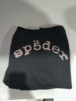 Black Rhinestone Spider Hoodie