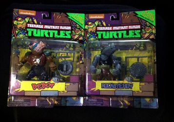 Teenage Mutant Ninja Turtles Bebop And Rocksteady Figure Bundle 