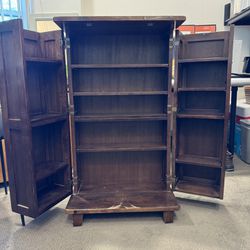 Curio Cabinet With Doors, Beautiful solid wood