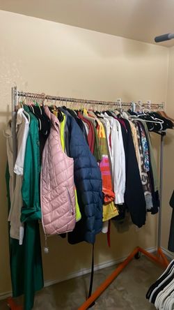 Z Clothing Rack with 30 Velvet Hangers Included