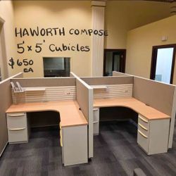 5' x 5' HAWORTH COMPOSE CUBICLE(S)