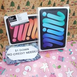 New Apple IPad Mini 6th Gen Tablet - Pay $1 DOWN AVAILABLE - NO CREDIT NEEDED