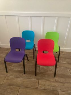 Lifetime Kids Stacking Chairs Like New