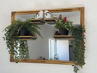 Mirror With Shelves 39x27