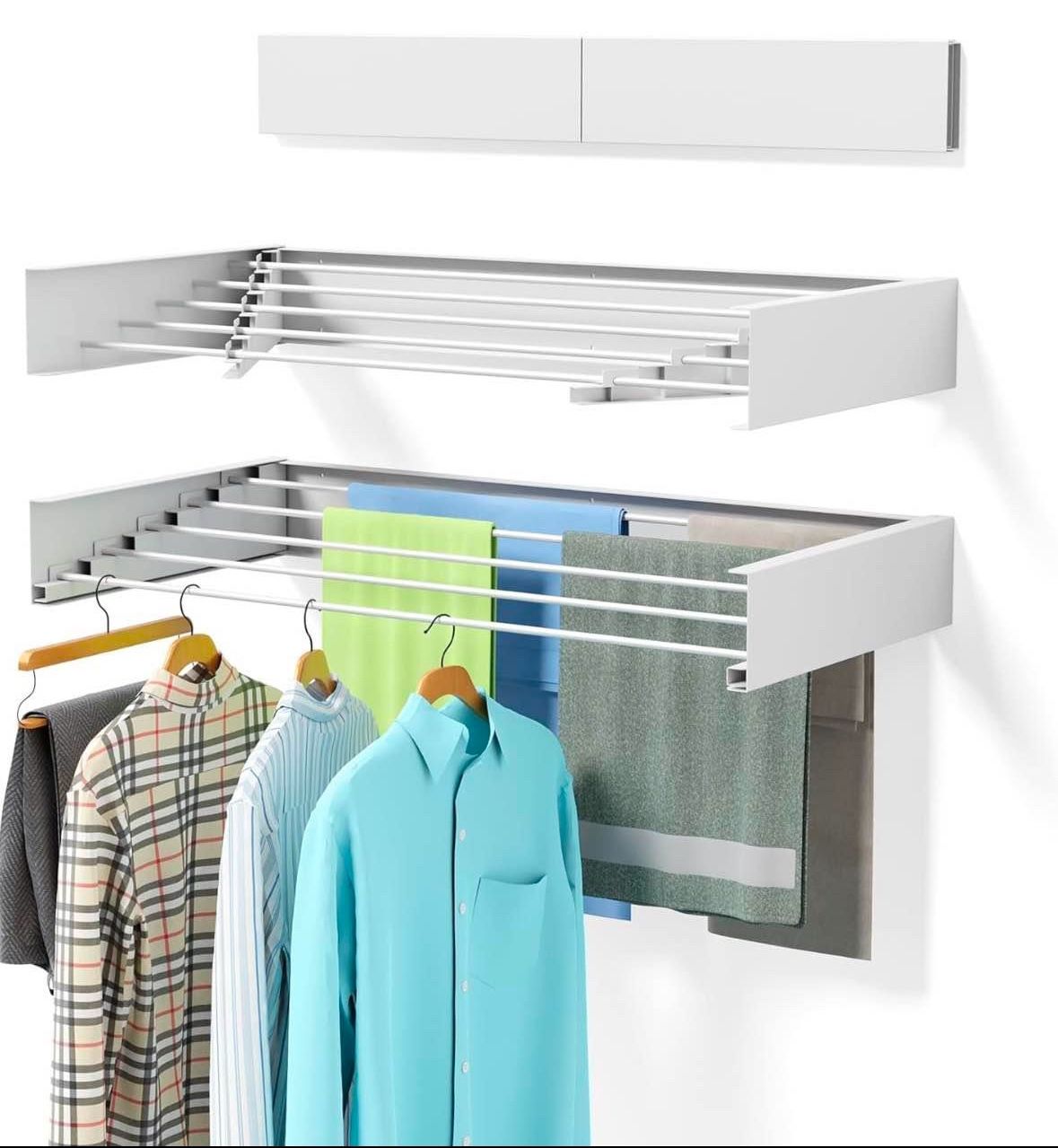 New Laundry Drying Rack Wall Mounted