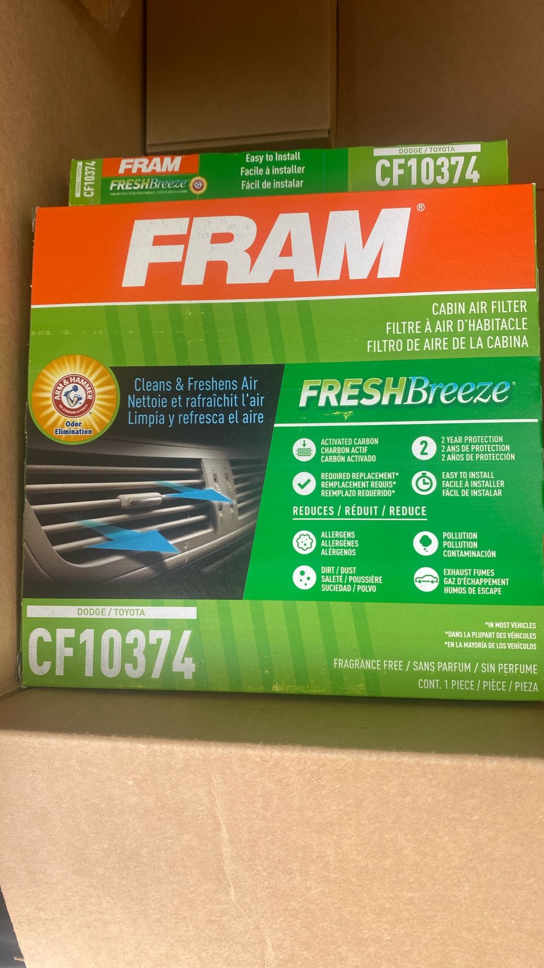 Fram Cabin Filters ( Fits 2003 To 2024 Toyota Tacoma)