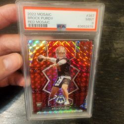 Brock Purdy Rookie Card - PSA Graded Mosaic Rookie Card