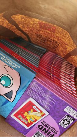 Pokemon McDonald's Booster Packs SEALED with Happy Meal Box FLAT