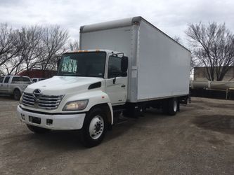 2007 hino 268 box truck lift gate para la carga