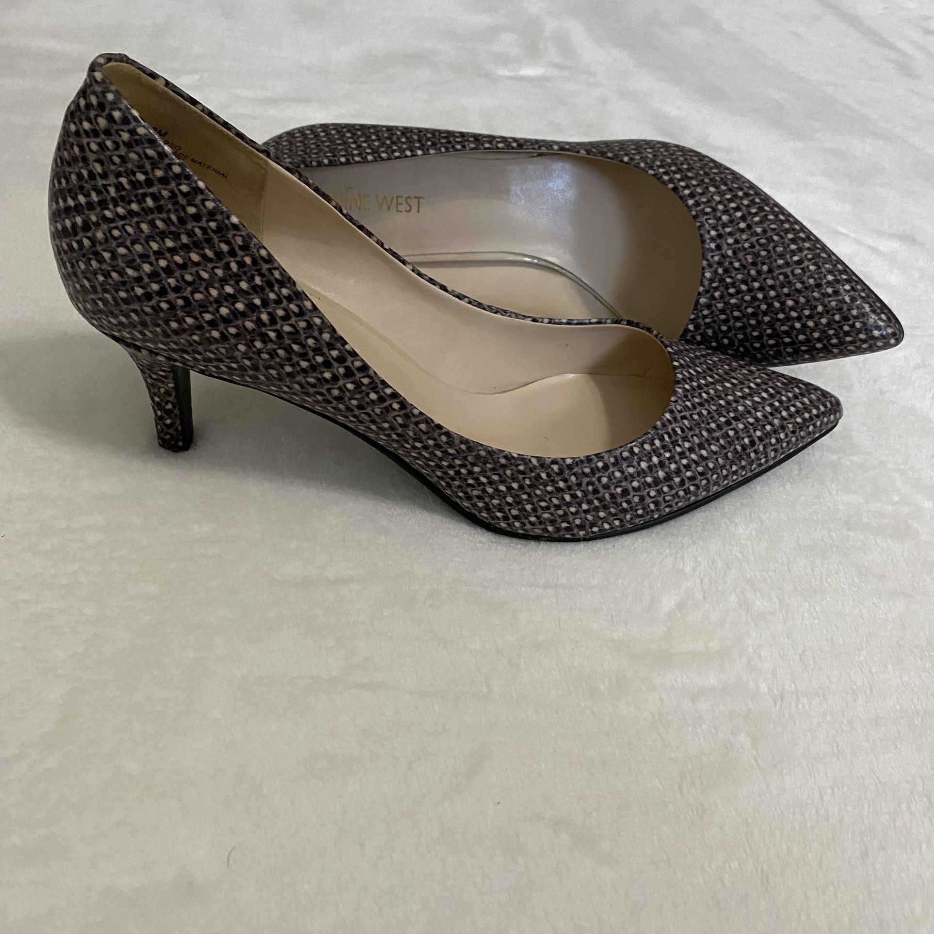 Nine West Brown Kitten Heel Pumps