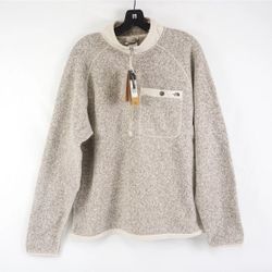 The North Face Gordon Lyons 1/4 Zip Jackets In Sandstone Heather small