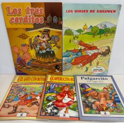 5 Spanish Children's Books Fairy Tales/Cuentos Clasicos Infantiles Paperback
