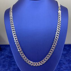925 Sterling Silver 28” Cuban Necklace 42.30g 7.9mm 206041/12