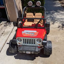 Fisher Price Jeep Wrangler Power Wheel.