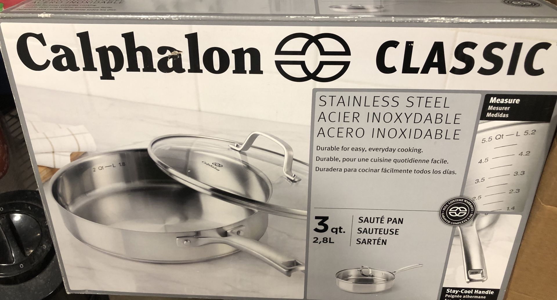 Calphalon Classic Stainless Steel 3QT Sauté Pan