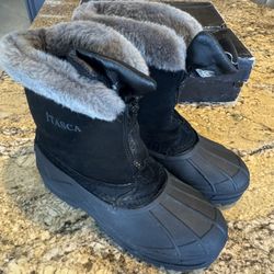 Itasca Tahoe Women's Black Thermolite Waterproof Winter Snow Rain Boots Size 7