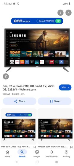ONN 32" 720p HD Smart TV VIZIO OS