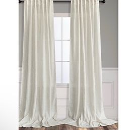 New Pitalk back tab linen blend sheer Curtains Natural 60X90In Long 2 Panels Extra Wide Large Cream Ivory Curtains for Nursery Room Playroom Closet Do
