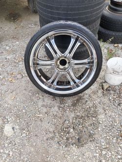 22" rims and tires.