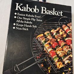 NEW Kabob Basket, Barbecue Grilling Accessories, BBQ Grill