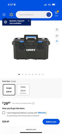 Brand New Hart Stack On Toolbox