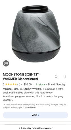 Scentsy’s DISCONTINUED Moonstone LED Wax Warmer