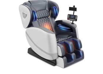 FURNIMAT 2026 Massage Chair Full Body, Zero Gravity Massage Chair with 10 Fix Rollers, Airbags, Heating, Foot Massage, Auto Modes, Bluetooth Speaker, 