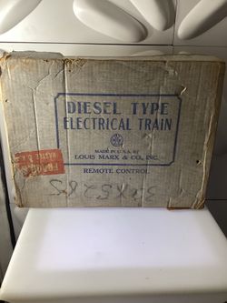 Vintage Louis Marx MONON Diesel Electric Train Set Remote Control w/ Box USA