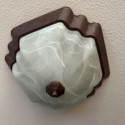 Light Fixtures Metal Glass Brown