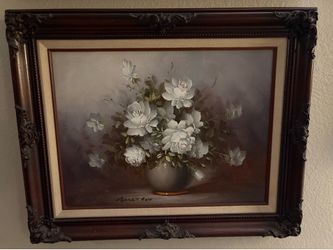 Beautiful flower oil painting