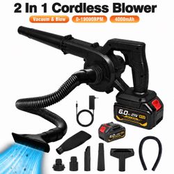 2-in-1 Cordless Blower and Vacuum