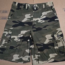 Wonder Nation Boy's Camouflage Cargo Shorts