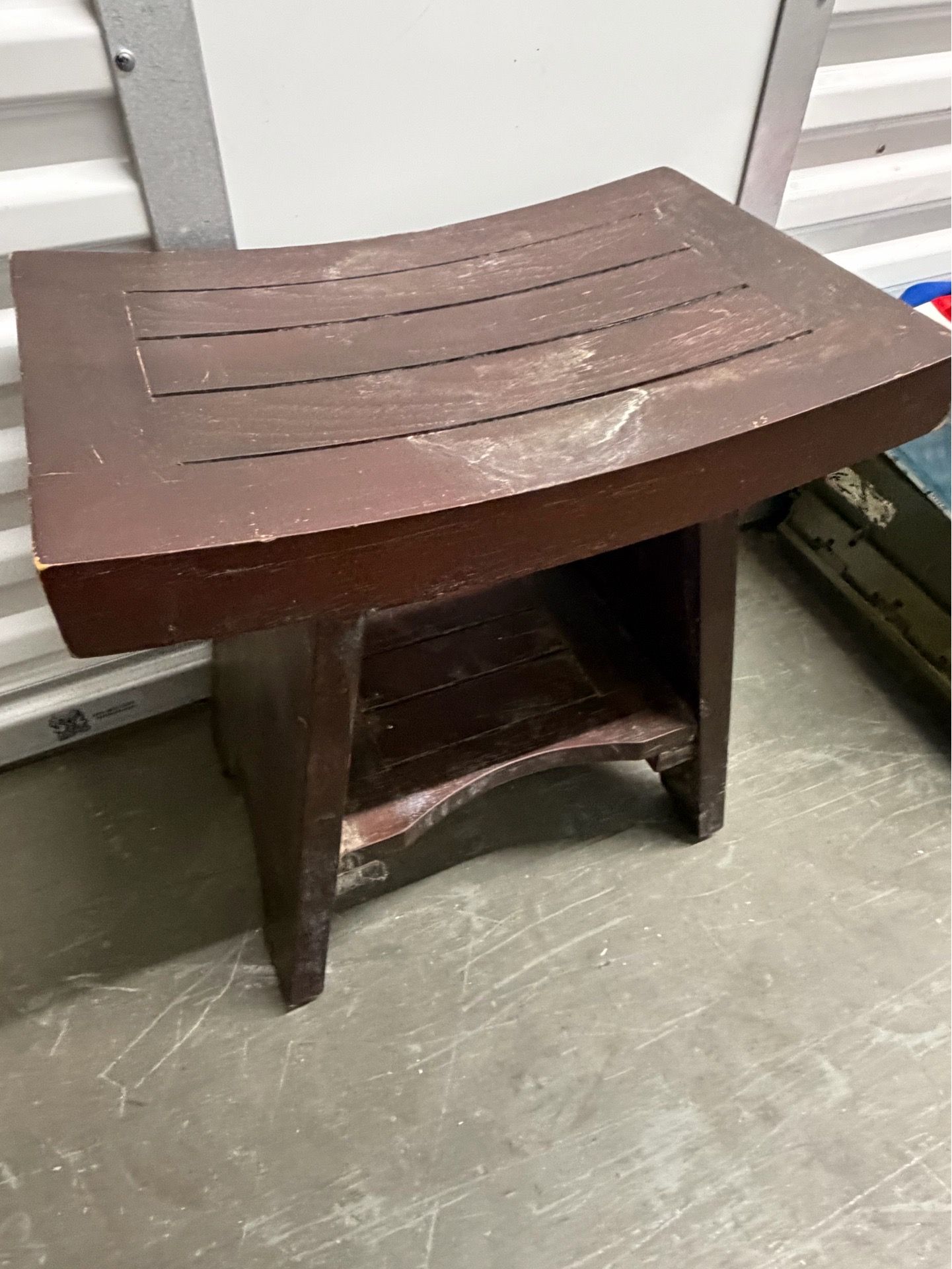 solid wood stool