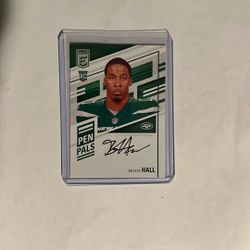 2022 Panini Donruss Elite - Pen Pals #PP-BH Breece Hall Rookie Auto Jets