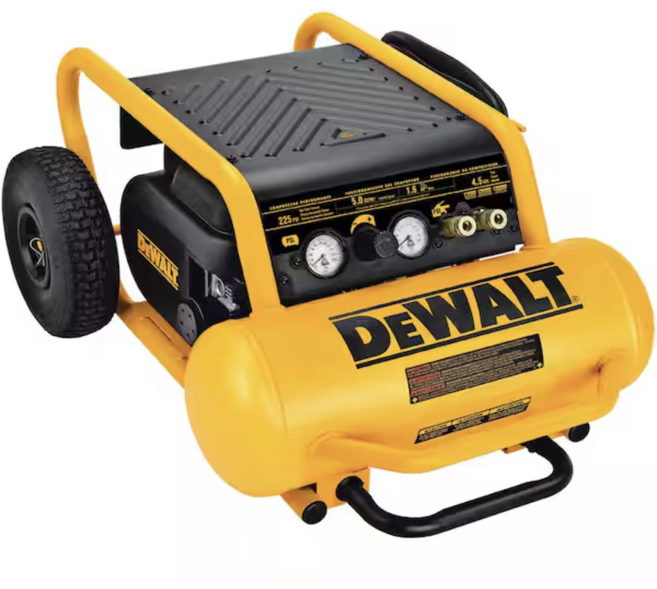 DEWALT 4.5 Gal. Portable Electric Air Compressor 225 PSI