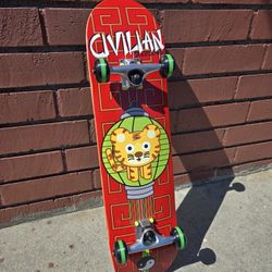 $40 (Cash Only) Size 7.75 Civilian Complete Skateboard. Price is FIRM.