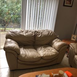 Leather Couch, Loveseat and Recliner